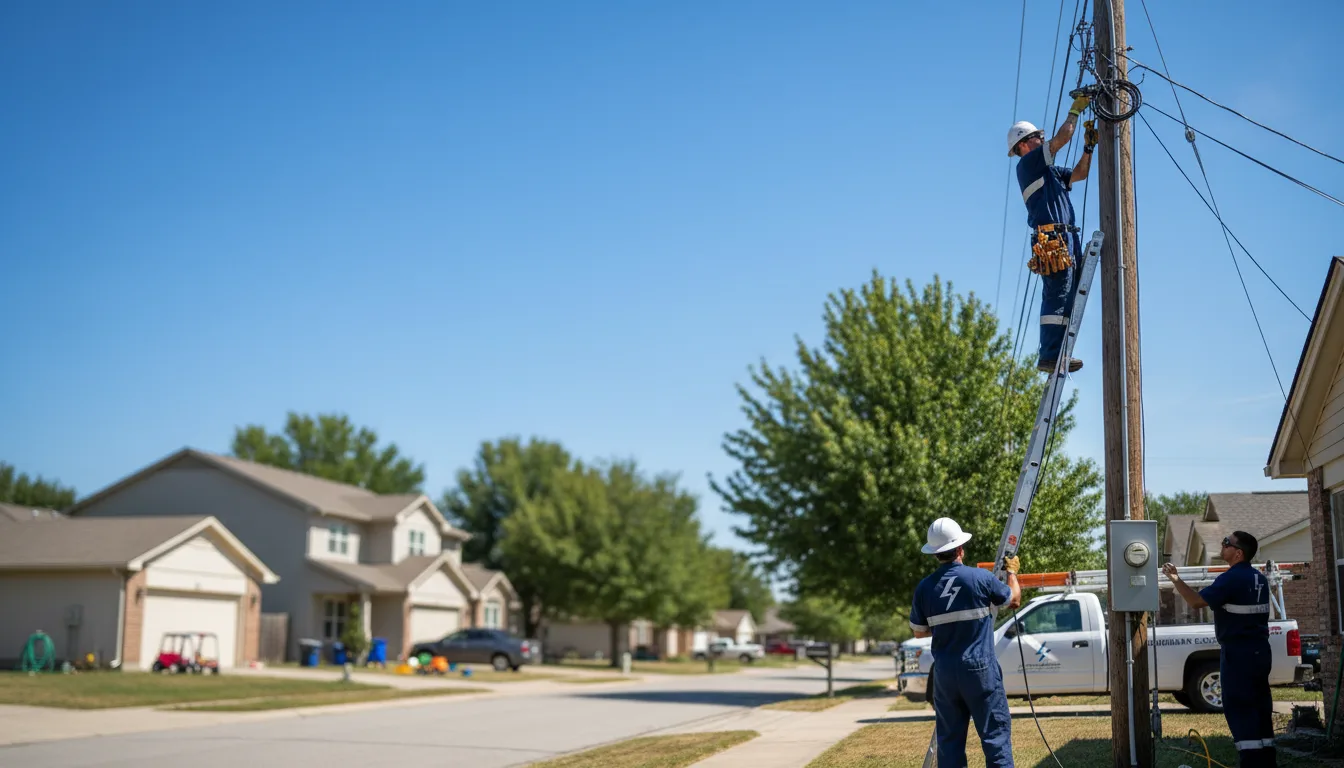 Residential electrician providing installation services in Eden, UT